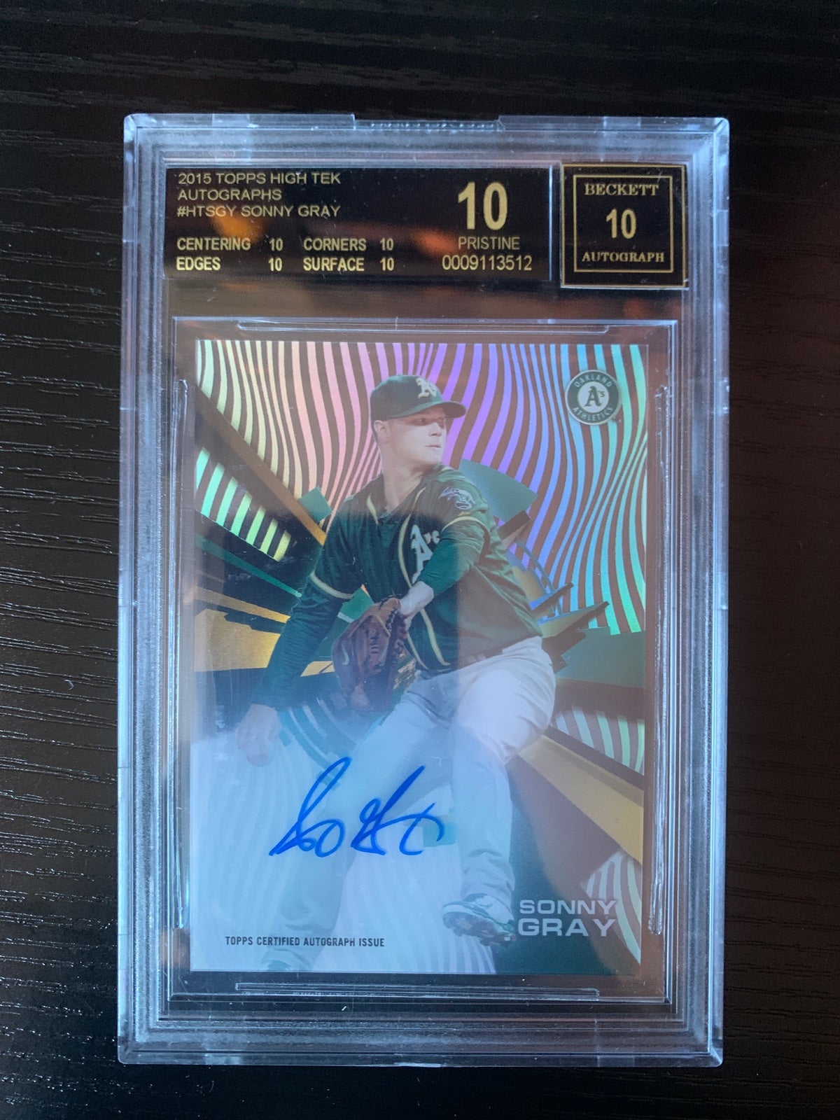 Sonny Gray Autographs BGS 10 Black Label (Pop 1)