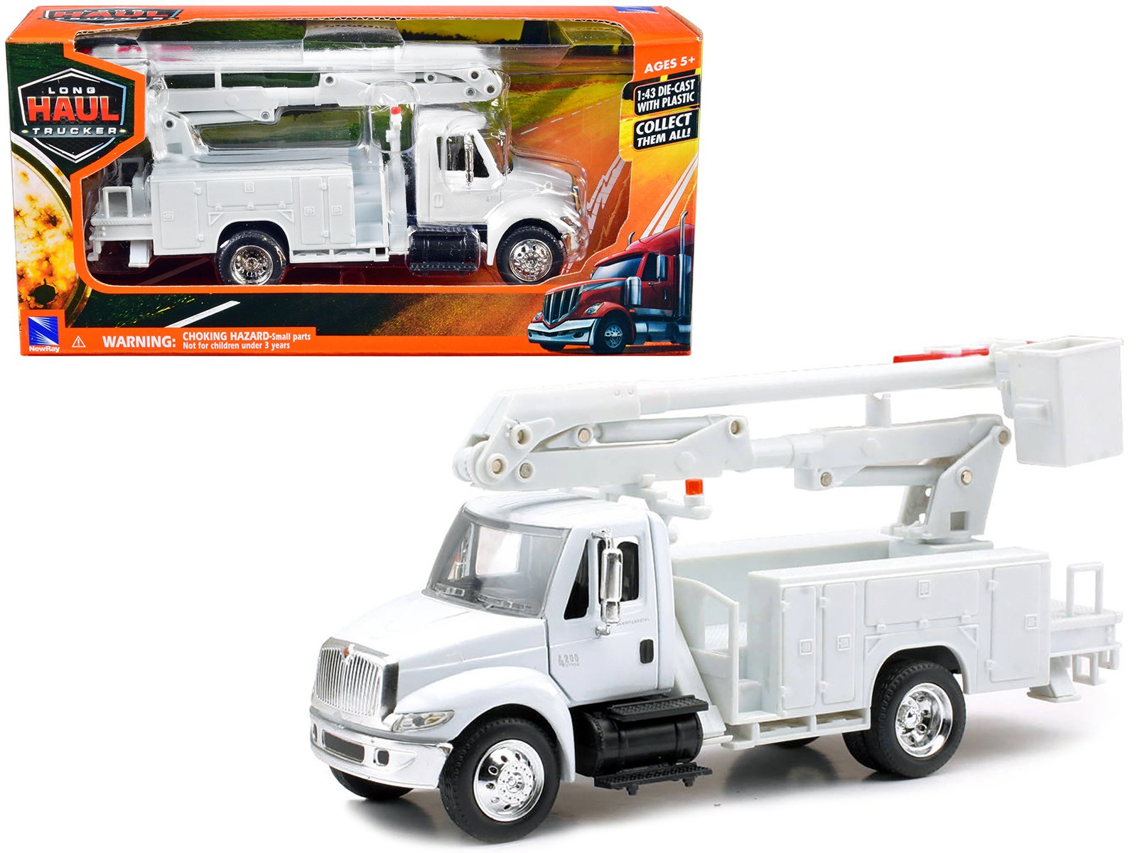 International 4200 Line Maintenance Service Truck White Long Haul Trucker Seri