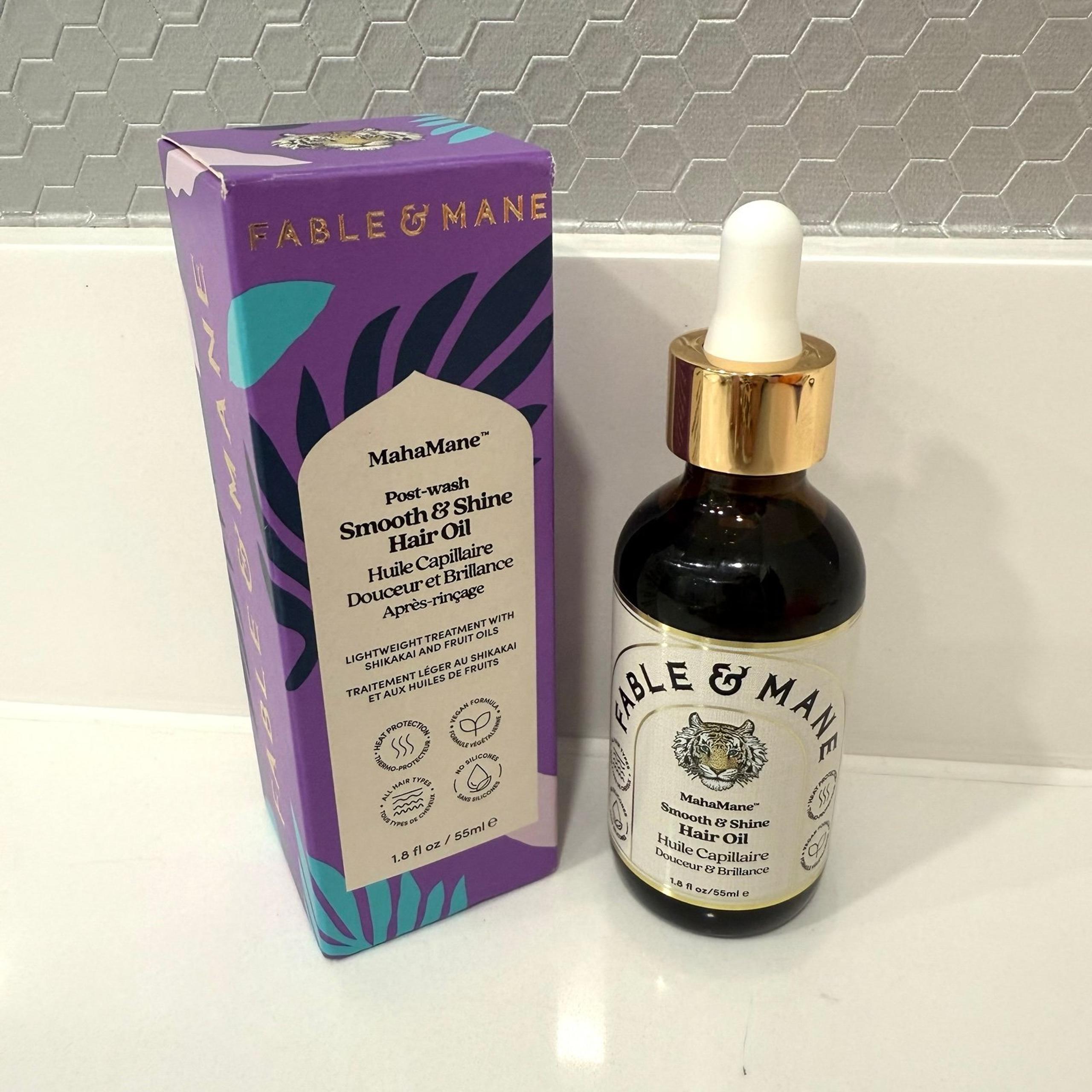NIB FABLE&MANE MahaMane™ Smooth & Shine Hair Oil 1.8 fl oz/55ml