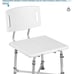 DMI Shower Chair Bath Seat for Tub or Shower Bench for Inside Shower, Made of Al