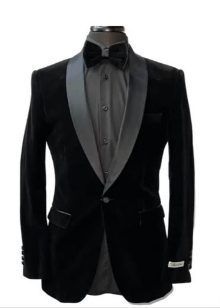 Men's Velvet Black Blazer
