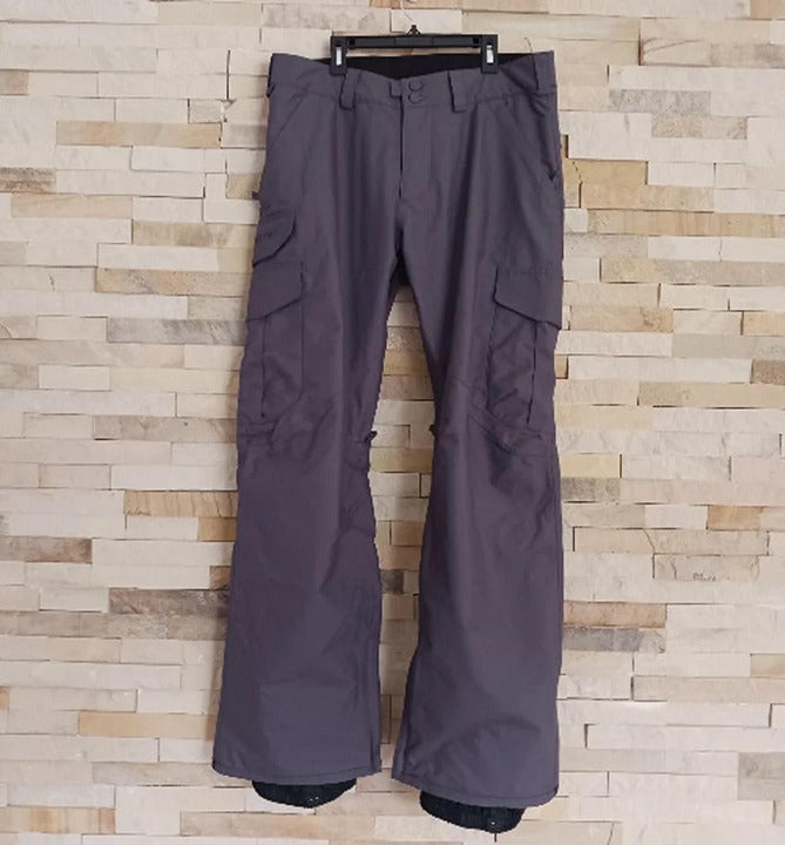 Burton Mens Medium Grey Snow Pants Snowboard Winter Ski Snowsuit Skiing Gray M