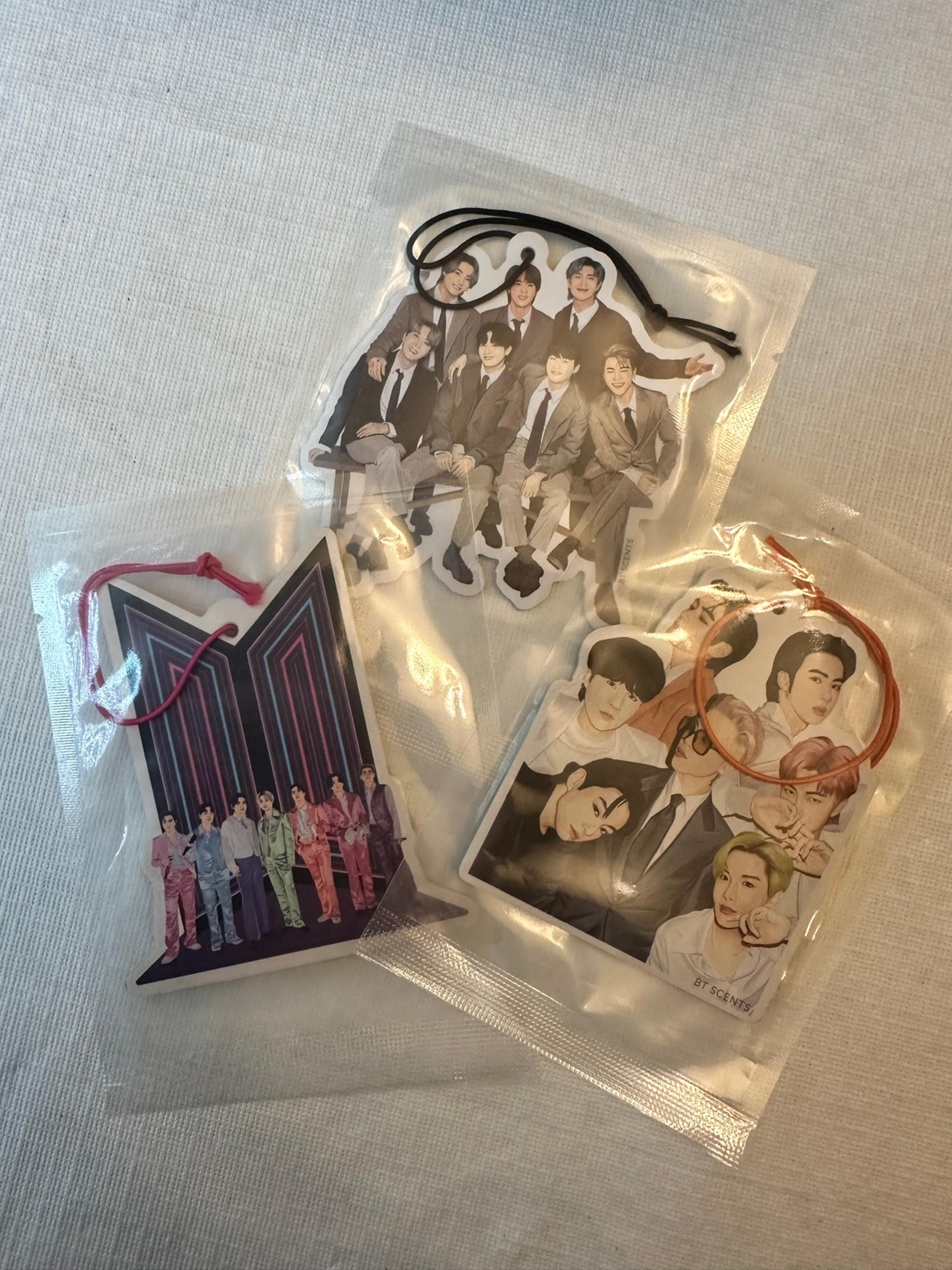 BTS car air fresheners (set of 3)