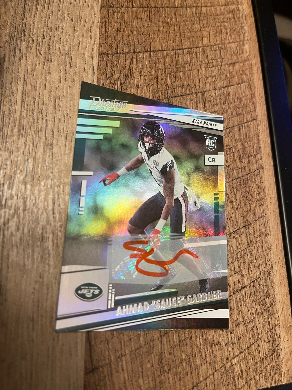 Signature Ahmad Sauce Gardner Rookie Card Panini Prestige 2022