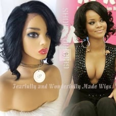 Kayla bob cut lace wig with deep part