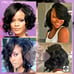 Kayla bob cut lace wig with deep part