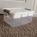 Plastic Storage Box with Removable Tray Craft Organizers and Storage