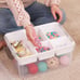 Plastic Storage Box with Removable Tray Craft Organizers and Storage
