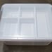 Plastic Storage Box with Removable Tray Craft Organizers and Storage