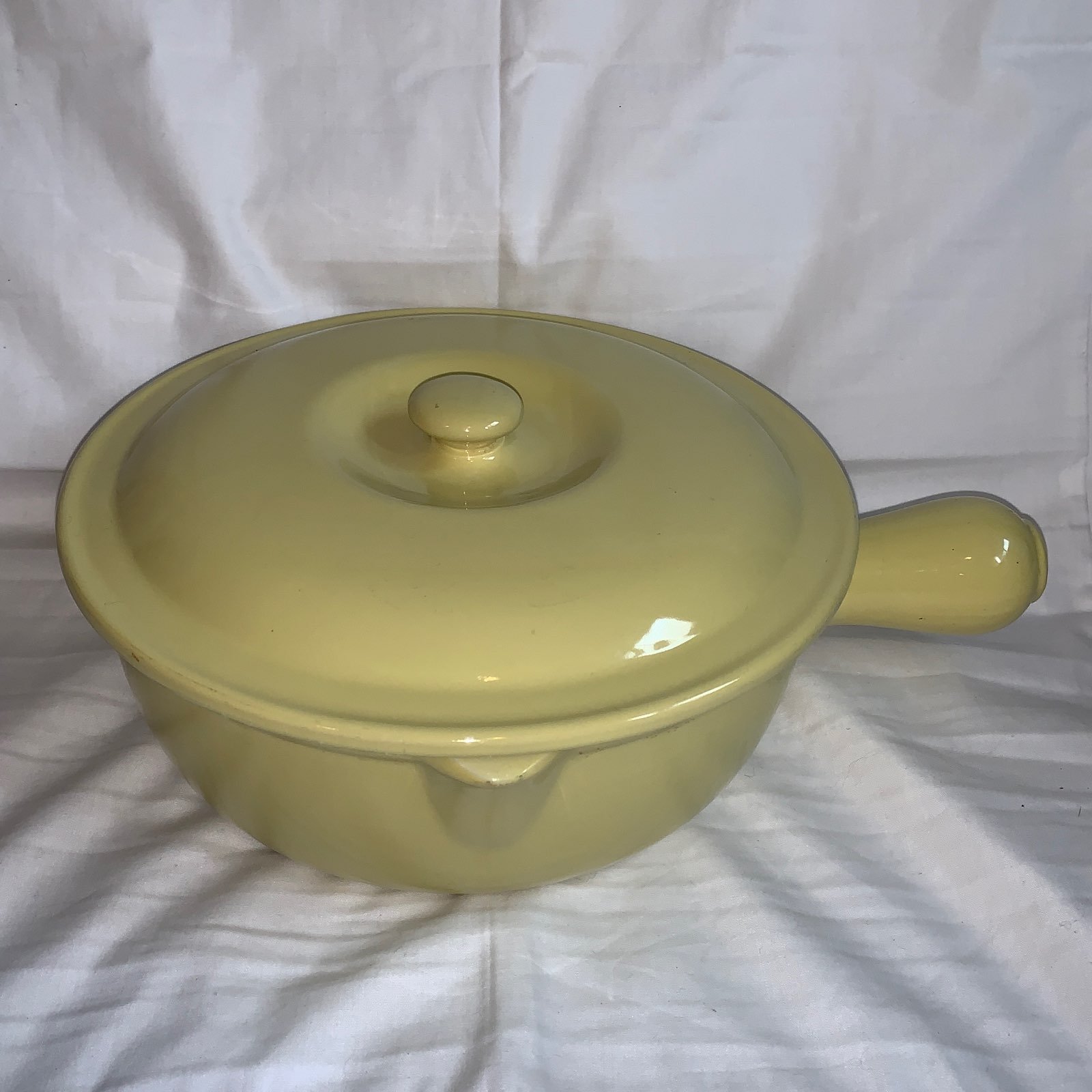 Vintage Large Hall Yellow Casserole Dish