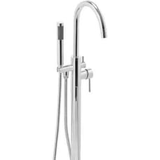 AKDY 1-Handle Freestanding Floor Mount Roman Tub Faucet Bathtub Filler with Hand