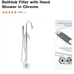 AKDY 1-Handle Freestanding Floor Mount Roman Tub Faucet Bathtub Filler with Hand