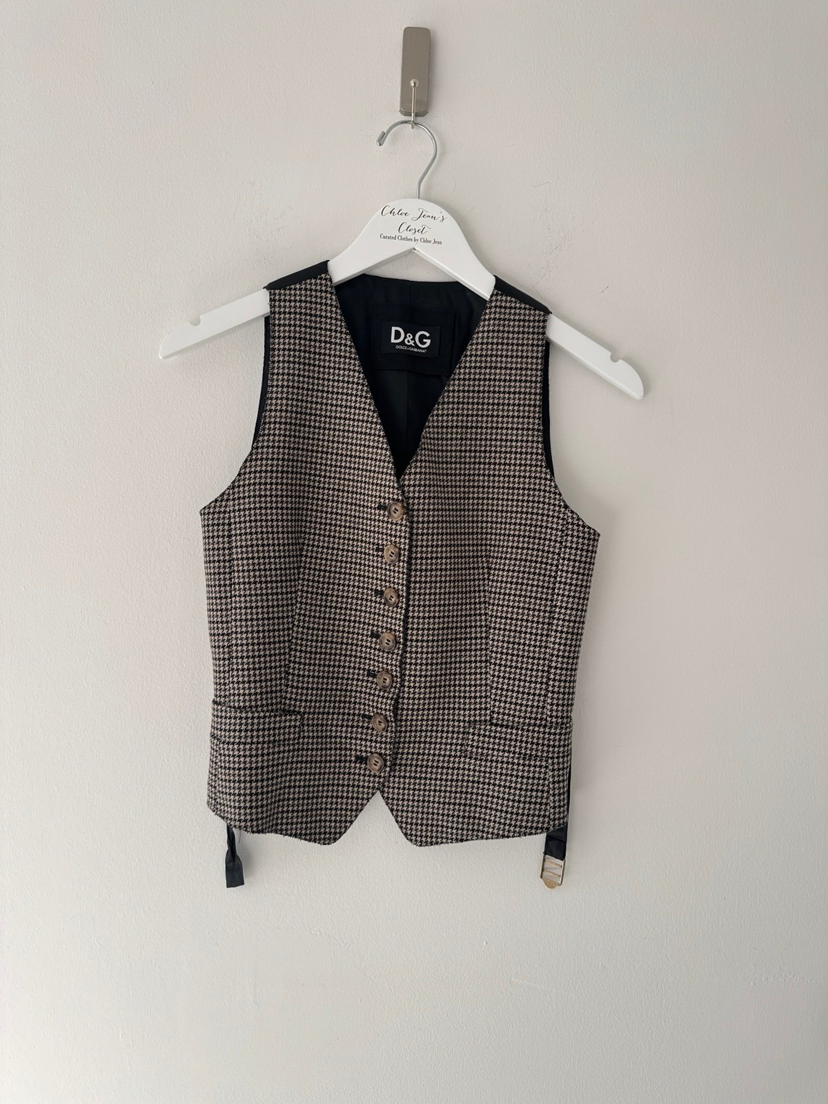 Dolce & Gabbana Vintage Plaid Vest