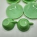 4 Jadeite Mckee Laurel Tea Cups/Saucers