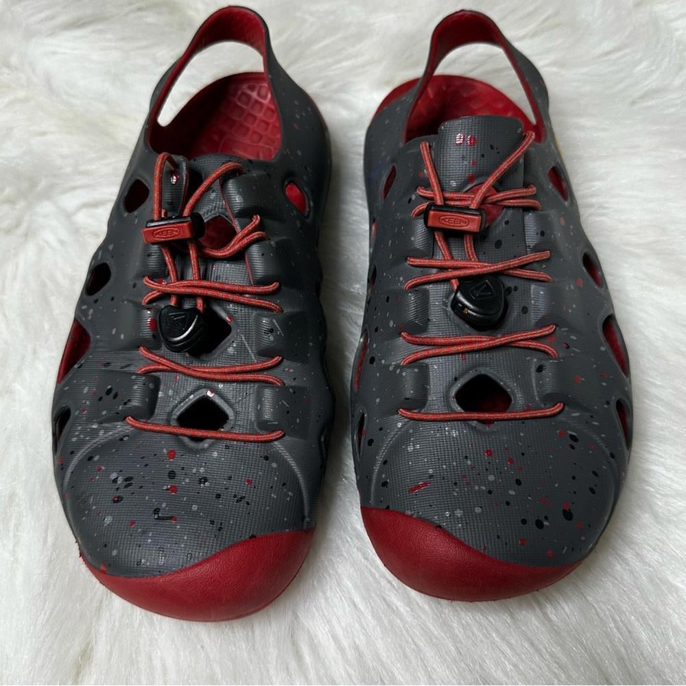 Keen Boy's Sport Water Shoes - Gray/Red