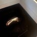 14k Solid Diamond two tone Orbit Ring Size 8 ( Finale Offer!)