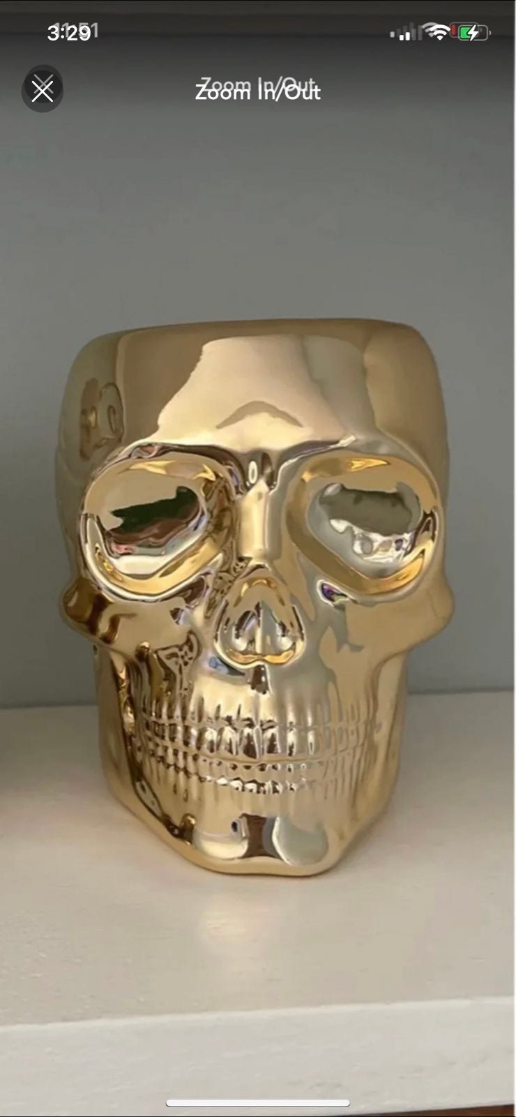 2 Gold BBW skull Foaming soap holders