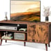TV Stand for 55 Inch TVs, Entertainment Center with Storage Cabinet