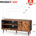 TV Stand for 55 Inch TVs, Entertainment Center with Storage Cabinet