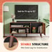 TV Stand for 55 Inch TVs, Entertainment Center with Storage Cabinet