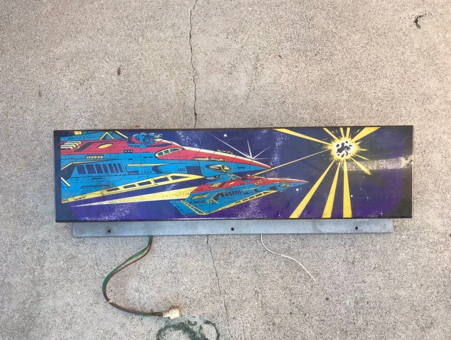 Mega Race Arcade Video Game Control Panel Light Fixture