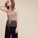Anthropologie Moth Metallic Sweater Tank
