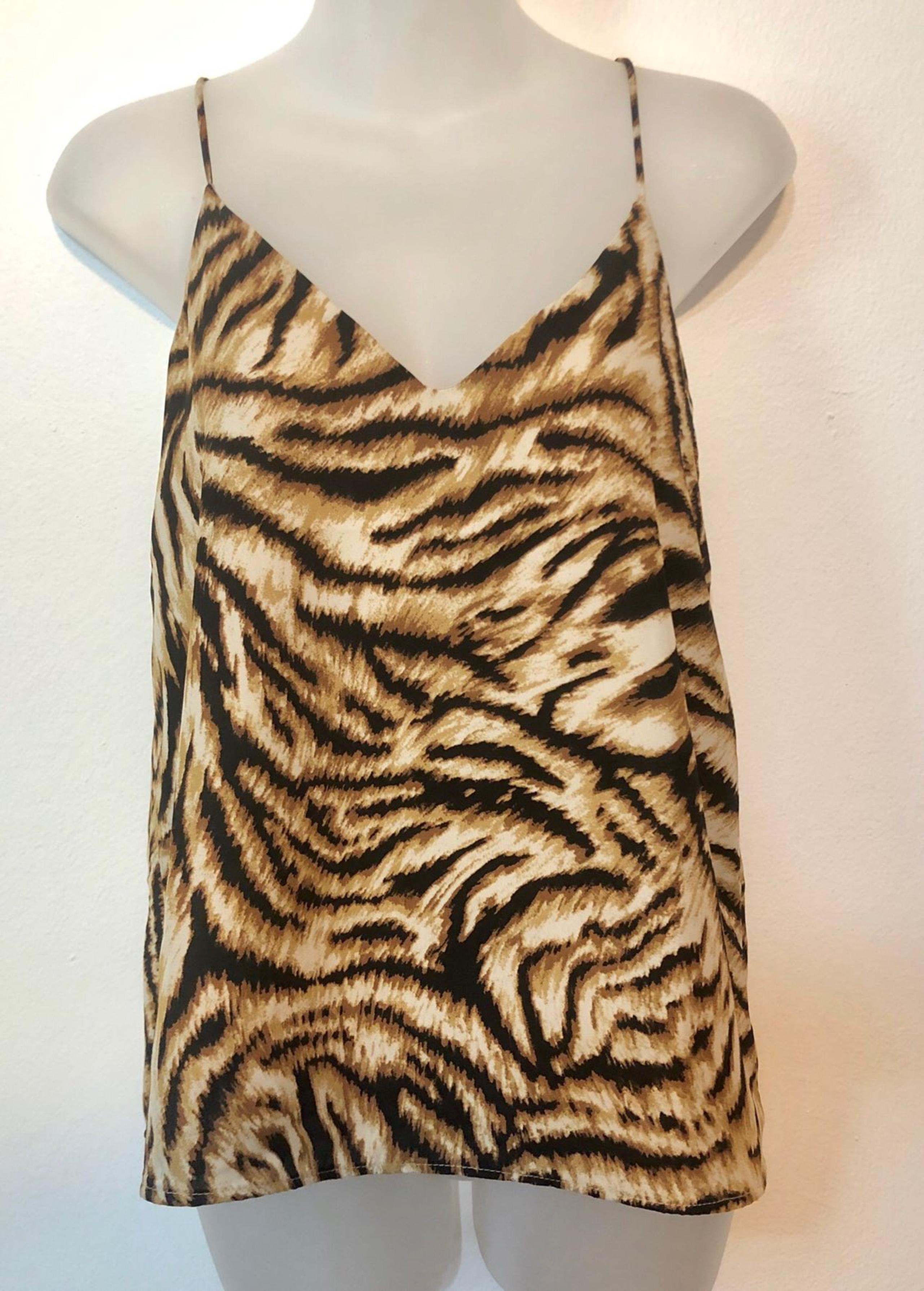 Socialite animal print tank top blouse