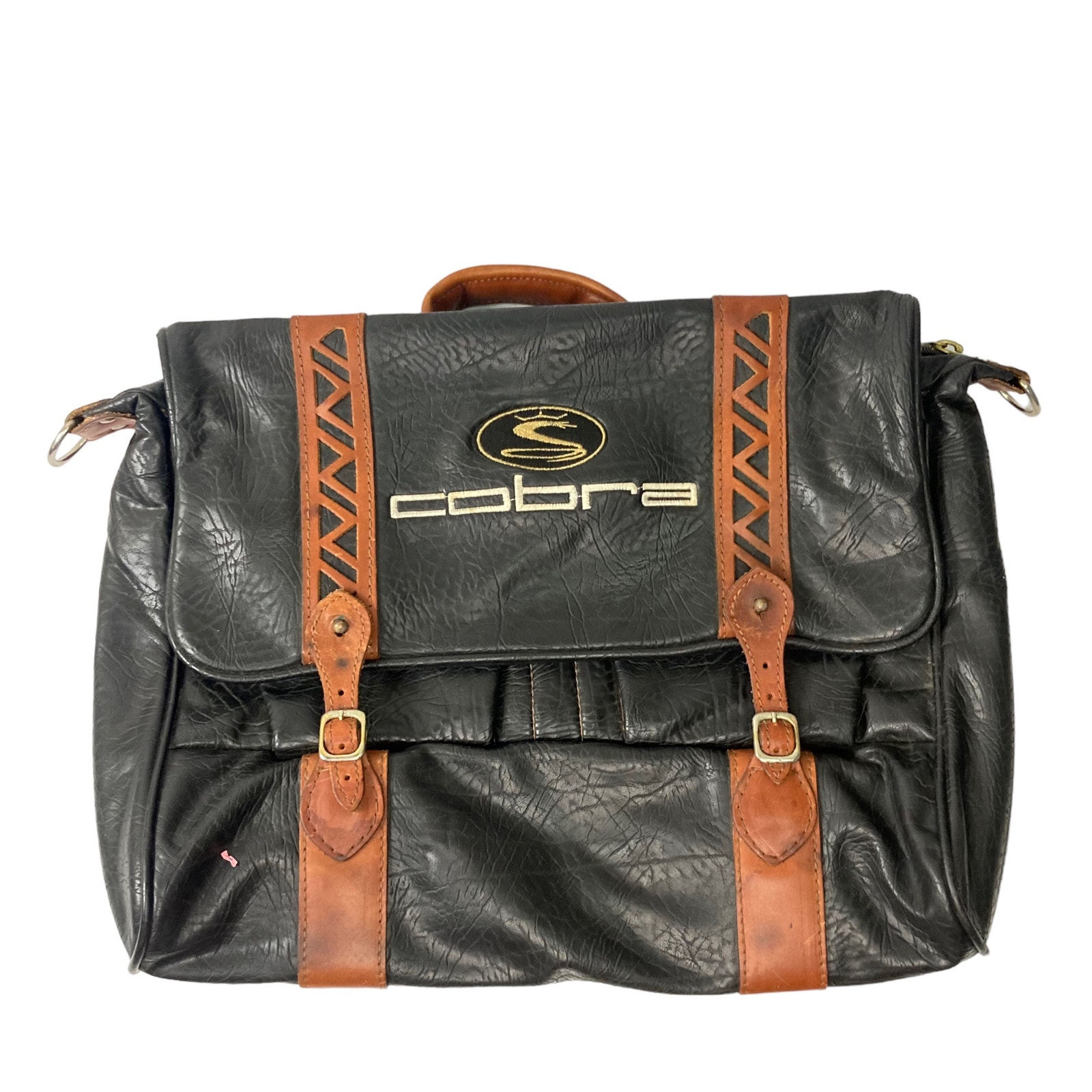 Vintage Cobra Golf Leather Messenger Bag