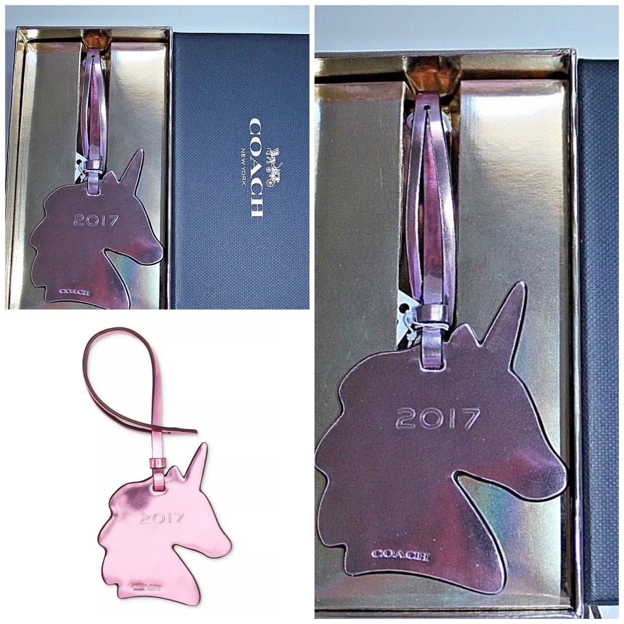 Coach unicorn bag charm sale