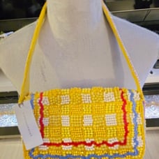 ANTHROPOLOGIE- The Fiona Beaded Bag: Geometric Edition