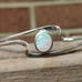 Vintage sterling silver opal cuff bracelet