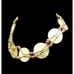 Genuine Gold Lip Seashell & Beaded 16 Choker Necklace