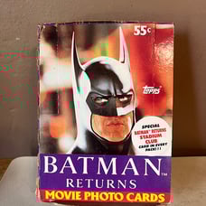 1991 TOPPS/BATMAN RETURNS Full Box of 36 Packs of Movie Photo Cards