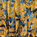 Saloni Grace Floral Off the Shoulder Yellow Midi Dress NWOT Size 6