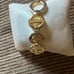 GORGEOUS WOMEN MC MONTES CARLO WATCH COLOR GOLD 18k PlatedGold with CUBIC ZIRCON