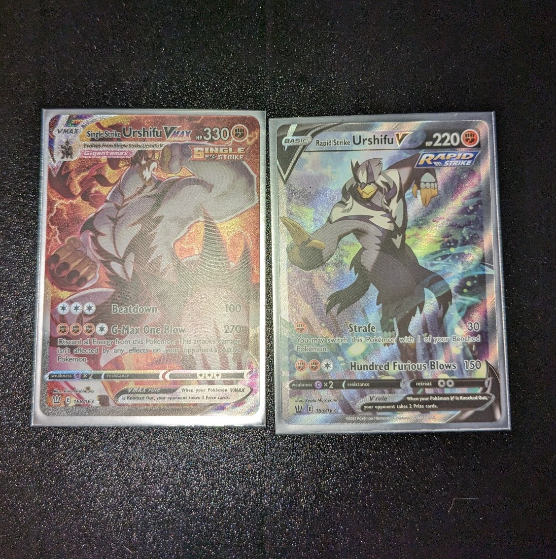 Urshifu V and Urshifu VMax Alternate Secret
