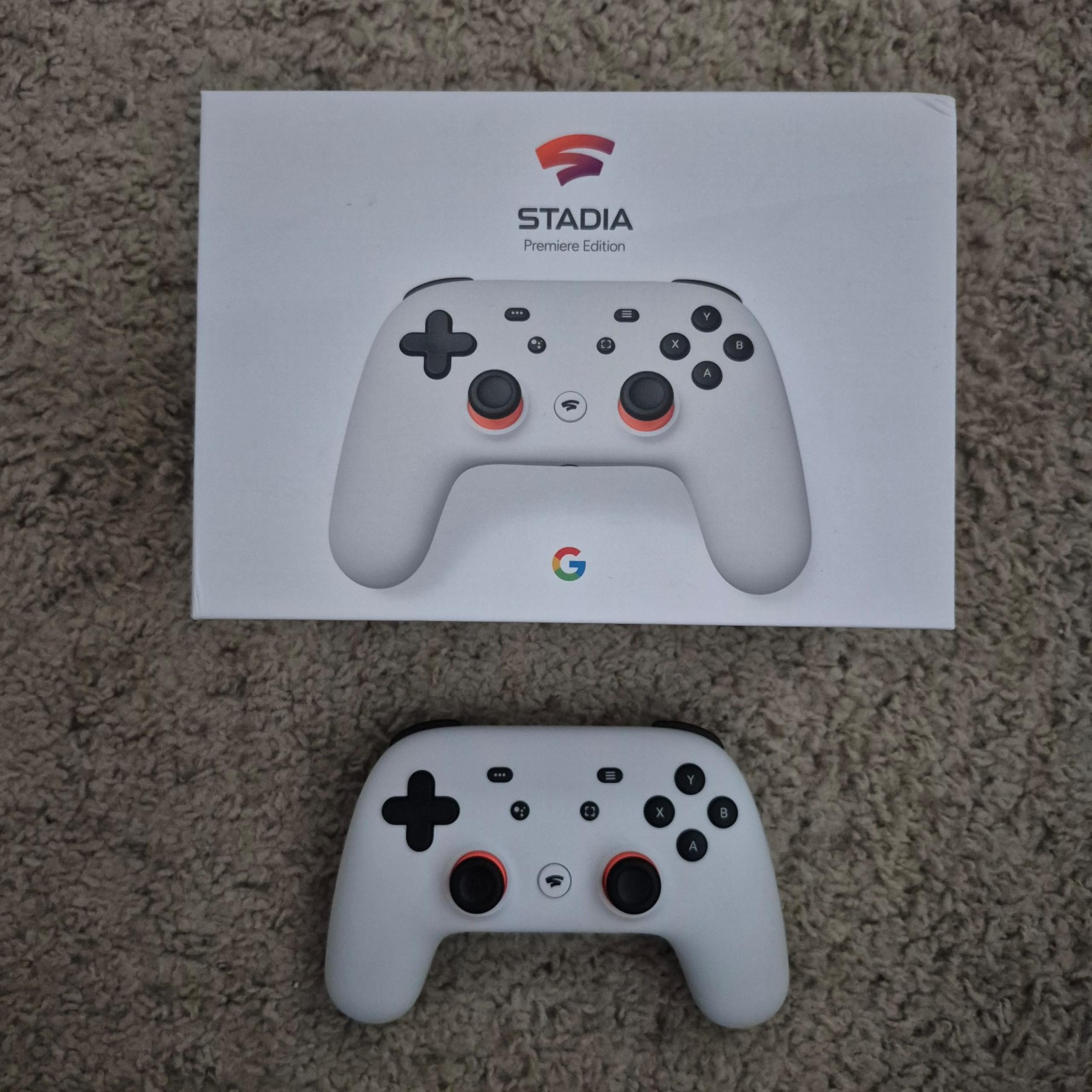 Google Stadia Premiere Edition White Controller