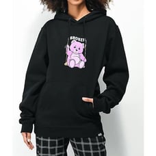 Broken Promises Bear Guide Black Women’s XL Hoodie Sweatshirt Pullover