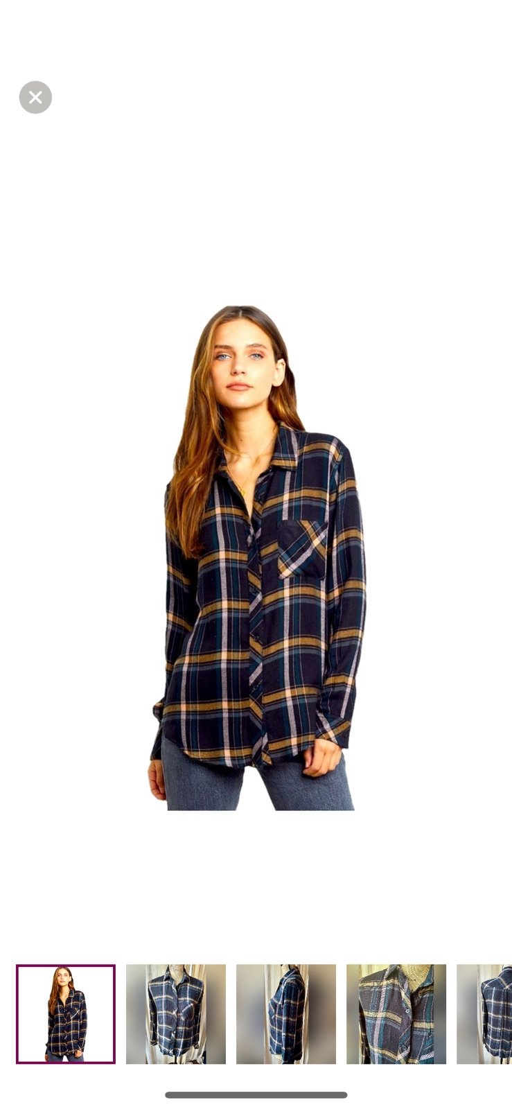 Rails Hunter plaid button up shirt