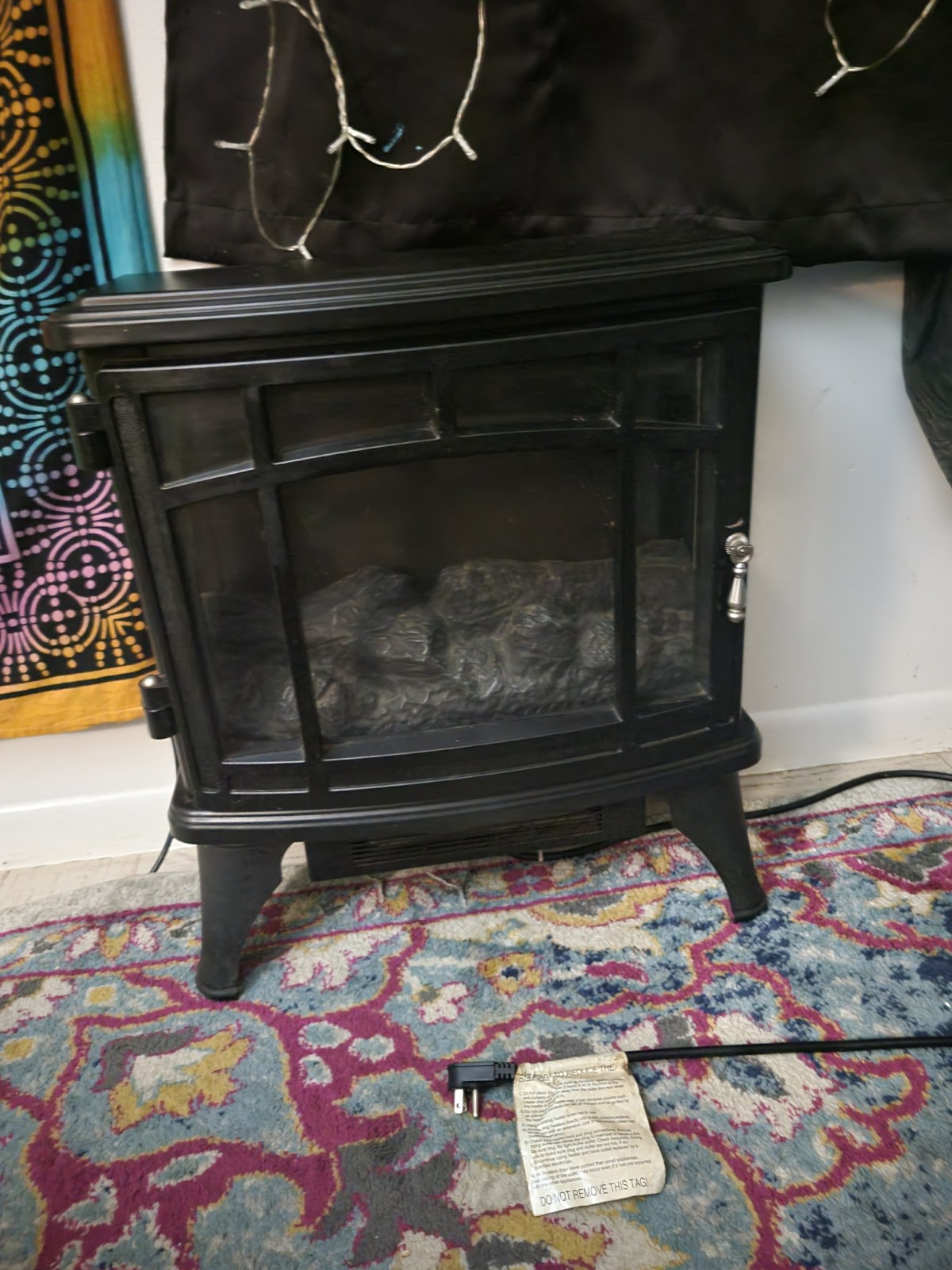 Duraflame DFI-8511-02 Black Infrared Quartz Electric Stove fireplace Heater