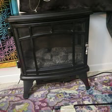 Duraflame DFI-8511-02 Black Infrared Quartz Electric Stove fireplace Heater