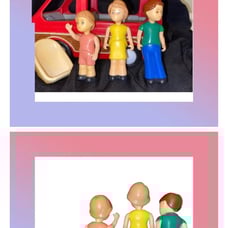 Little Tikes family & van dollhouse people set cute! Tykes