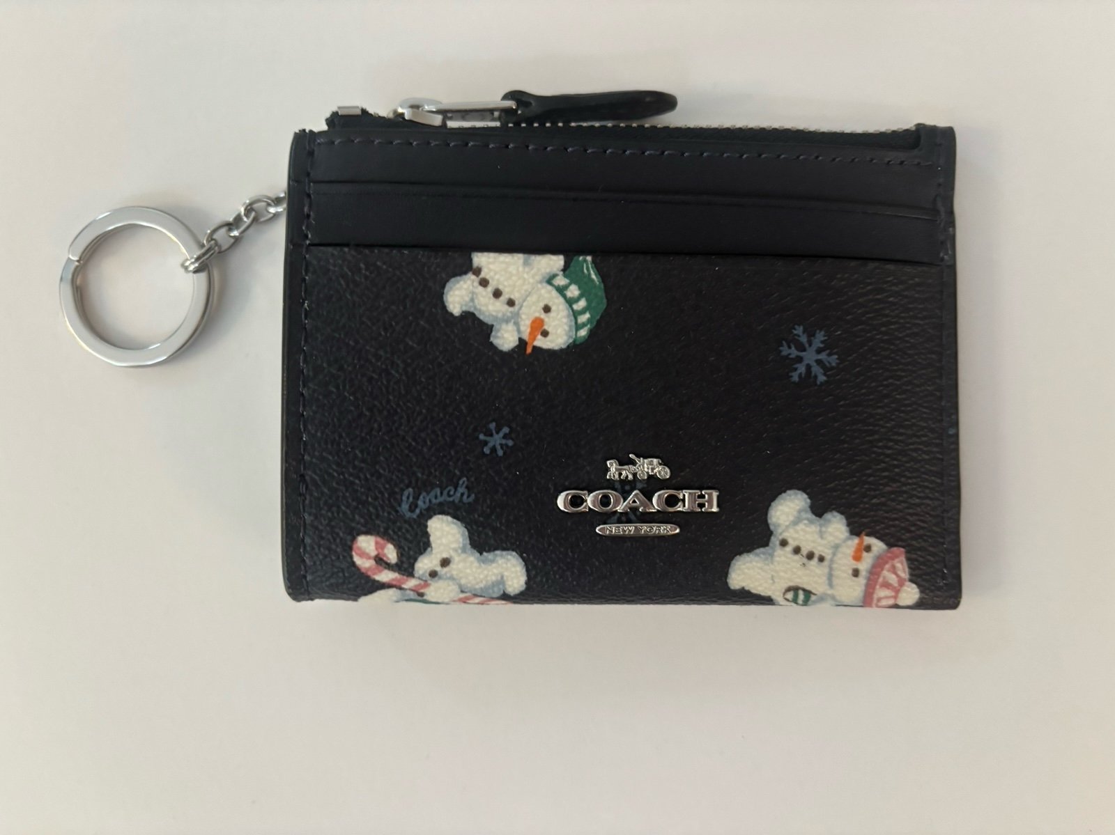 Coach Novelty Snowman Credit Cards holder