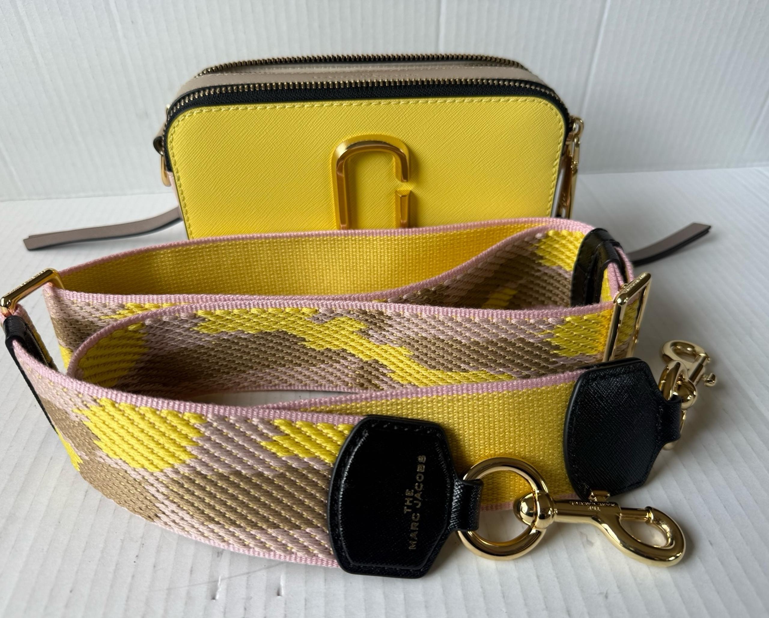Marc Jacobs Womens The Snapshot Crossbody Bag - Yellow Cream Multi M0012007-745