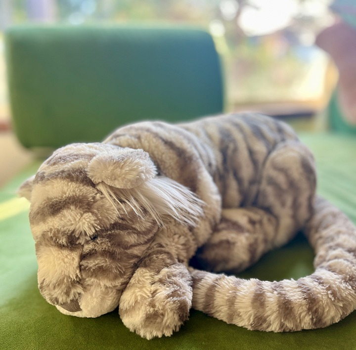 Jellycat Sacha Snow Tiger - Large - Gently Used