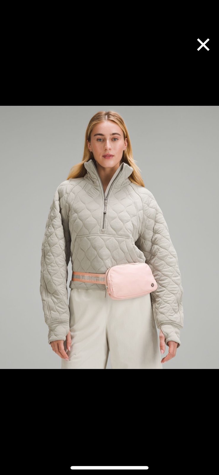 NWT/ Lululemon Everywhere Belt Bag 1L *Wordmark/ Pink Mist/Silver/White Opal