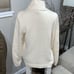 Lauren Ralph Lauren Elegant Ivory Sweater Gold Buttons