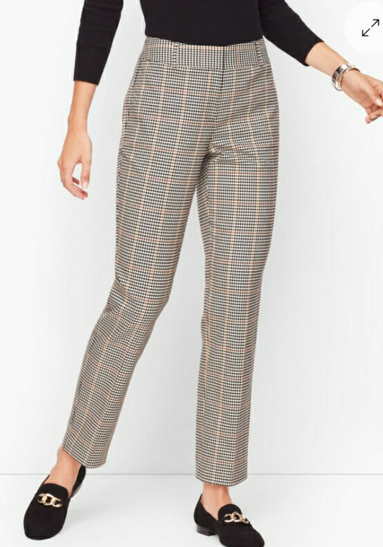Talbots Hampshire Ankle Pants Plaid Size 16P