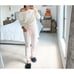 Gibsonlook Cozy Fleece Belted Joggers In Rosewater MEDIUM NWT