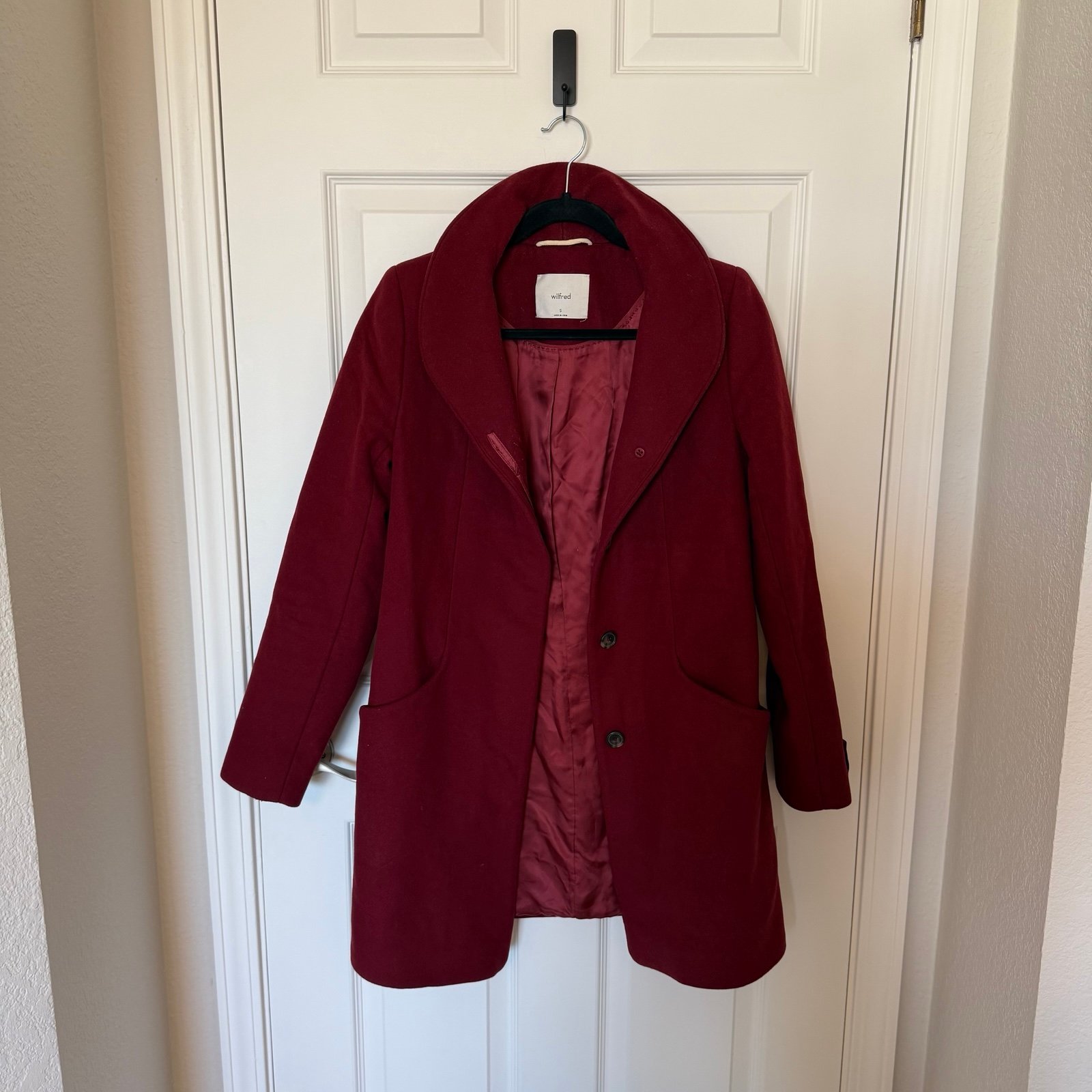 Aritzia Wilfred Cocoon Coat, S